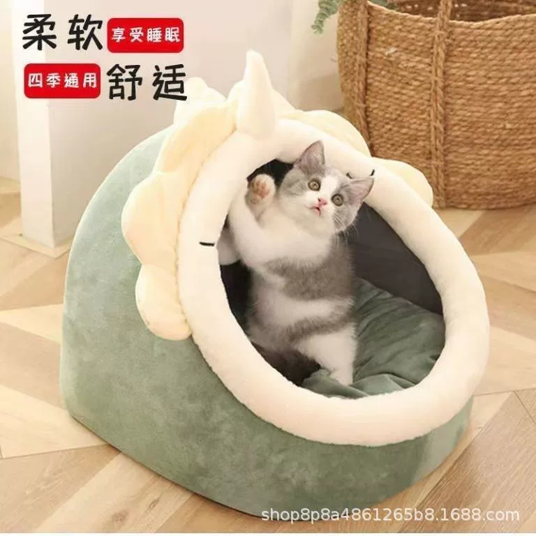 Будка для dogs кота гнездо комфортное полузакрытое безопасное и съёмное и стираемое Биби товары для животных круглогодично универсальные царапающие и против захвата