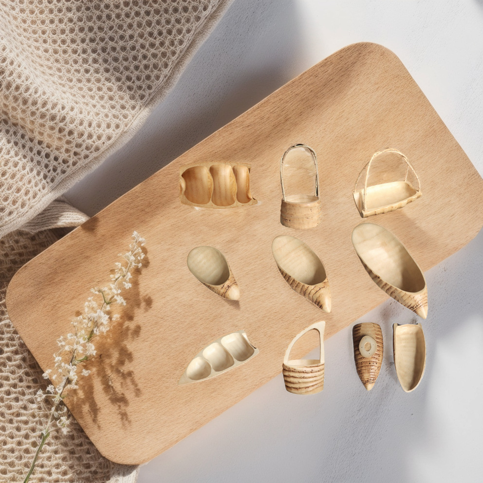 竹根果盘果盆创意家用木质客厅木制根雕大水果盘果篮简约干果盘