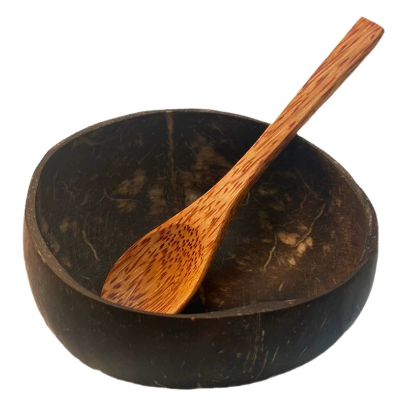 Кокосовая скорлупа производитель оптовая натуральная сеть красный Хайнань креативный Вьетнам старая кокосовая скорлупа миска ложка набор сушеных фруктовых свечей