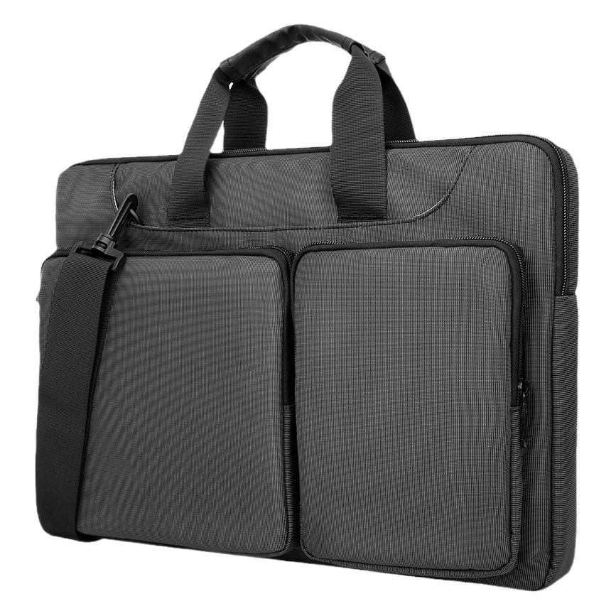 Bolsa de ordenador portátil de gran capacidad de 1415,6 pulgadas de un solo hombro crossbody Maletín de negocios bolso de la computadora portátil
