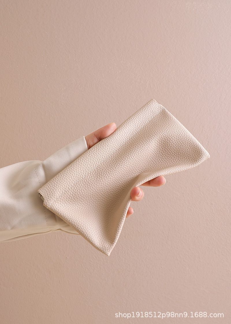 Nakit Para Cüzdanı Limon Derisi Deseni Basit Elastik Bozuk Para Cüzdanı Büyük Boy Uzun Tip Taşınabilir Saklama Çantası Erkek Kadın Küçük Cüzdan