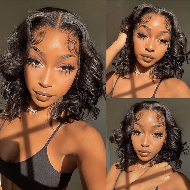 European and American Fashion Front Lace 13*4 Lace Big Wave Black Medium Long Hair Wig African Export Popular Headgear European and American Fashion Front Lace 13*4 Lace Big Wave Black Medium Long Hair Wig African Export Popular Headgear