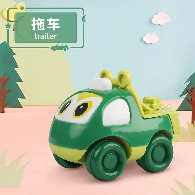 卸売ドロップシッピング楽しい漫画エンジニアリング車両掘削車落下耐性男の子と女の子子供シミュレーションおもちゃ慣性プレス車|undefined