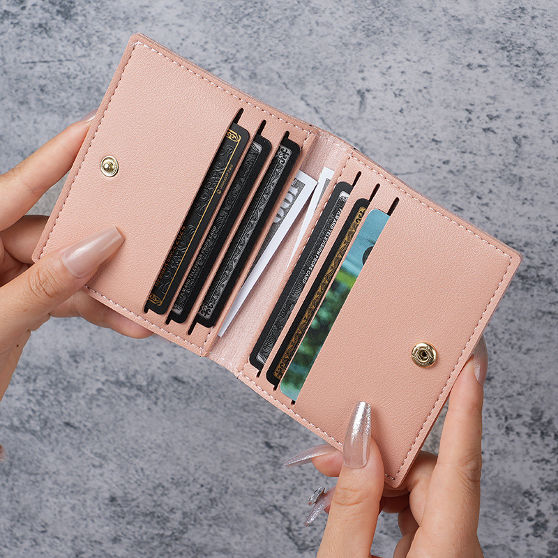 Naiste kaardikott ID-kott kompaktne naiste üliõhuke mitme kaardiga suure mahutavusega juhiluba kahe-ühes pangakaardi komplekt_voghion.com