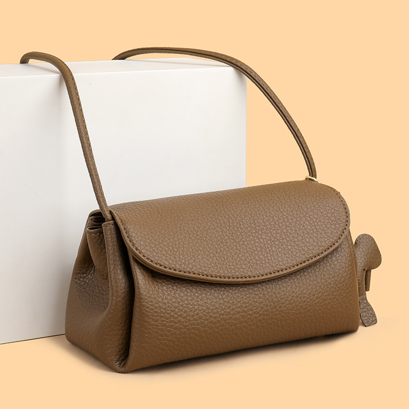 Borsa a tracolla da donna, nuovo modello 2026, mini borsa quadrata semplice e alla moda in morbida pelle per donna._voghion.com