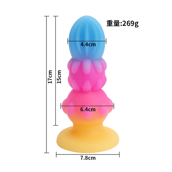 Colorful anal plug XXL