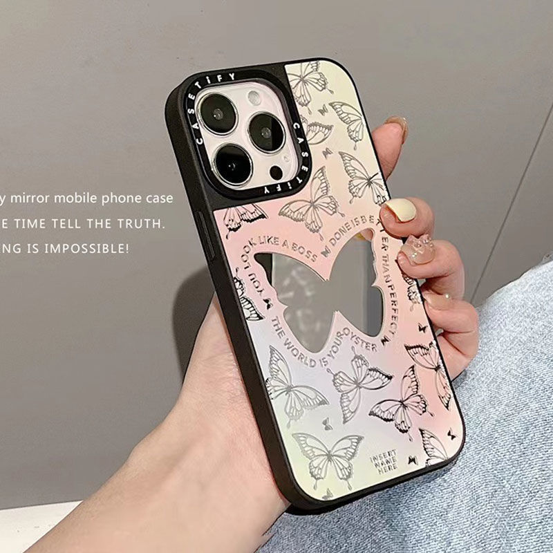 Casetify Full Screen Butterfly Iphone16/15Promax Mobile Phone Case 14 Mirror 13 Apple Xr Protective Case