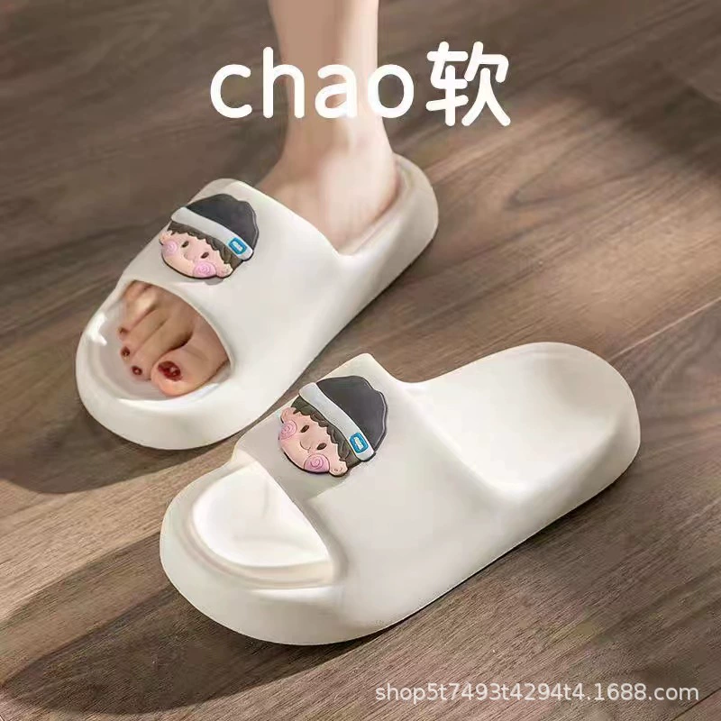 Летние модные нескользящие тапочки, мягкая подошва, для любимых