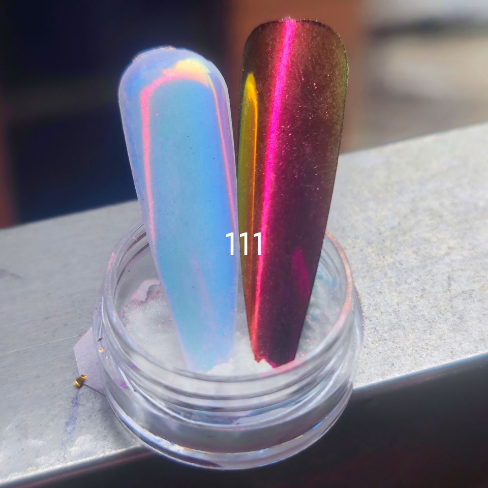 高亮幻彩霓虹变色龙镜面极光粉 七彩仙女粉 彩虹贝壳粉 1g