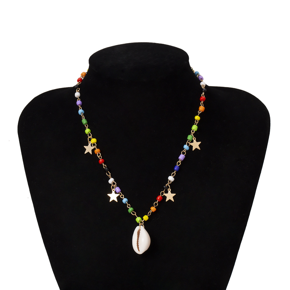 Women's Sweet Star Shell Resin Necklace Beaded display picture 3