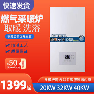 Wall-Mounted Boiler for Underfloor Heating, Household Radiator Gas Water Heater, Natural Gas Energy-Saving Boiler for Efficient Heating