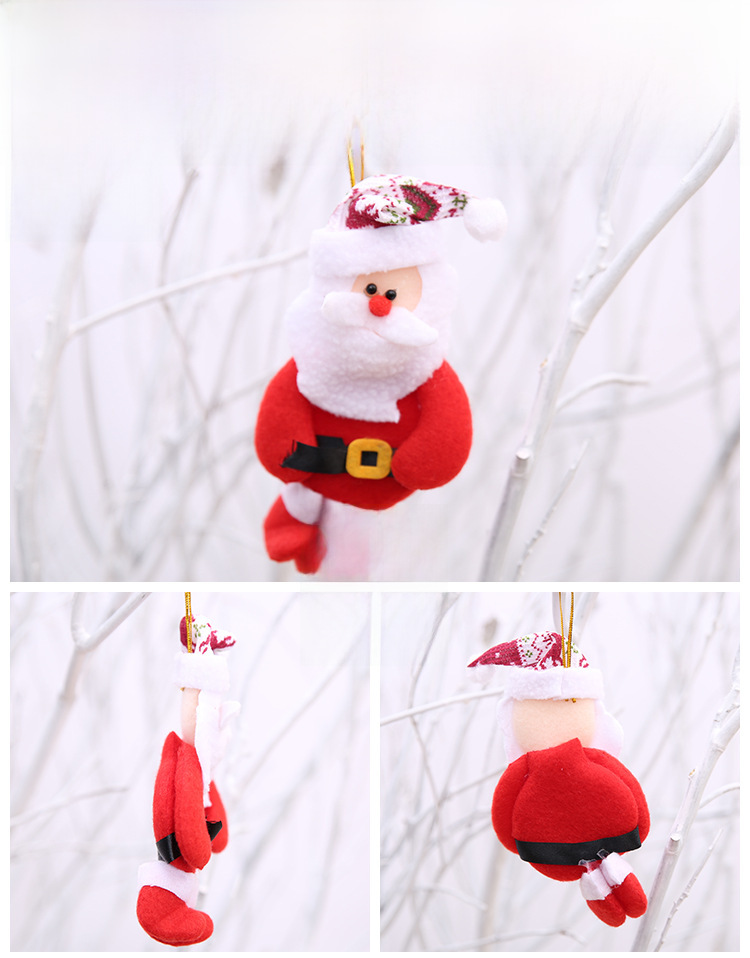 Décorations de Noël Ornements du Père Noël Décorations d'arbre de Noël Nécessités quotidiennes de Noël Pendentif d'arbre de Noël_voghion.com