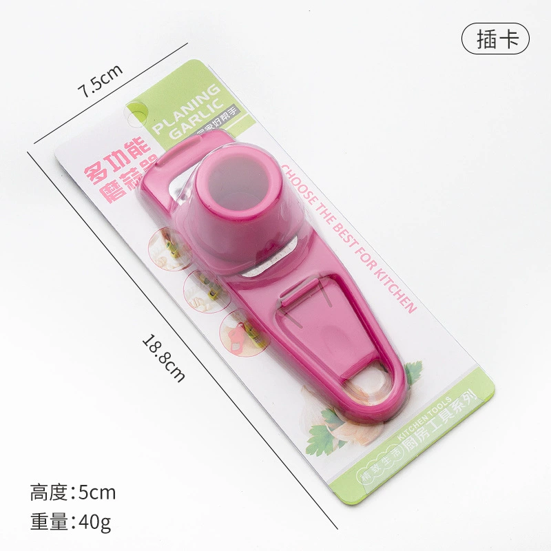 Multifunctional Garlic Grinder, ABS/PP Body with 410 Stainless Steel Blade, Compact