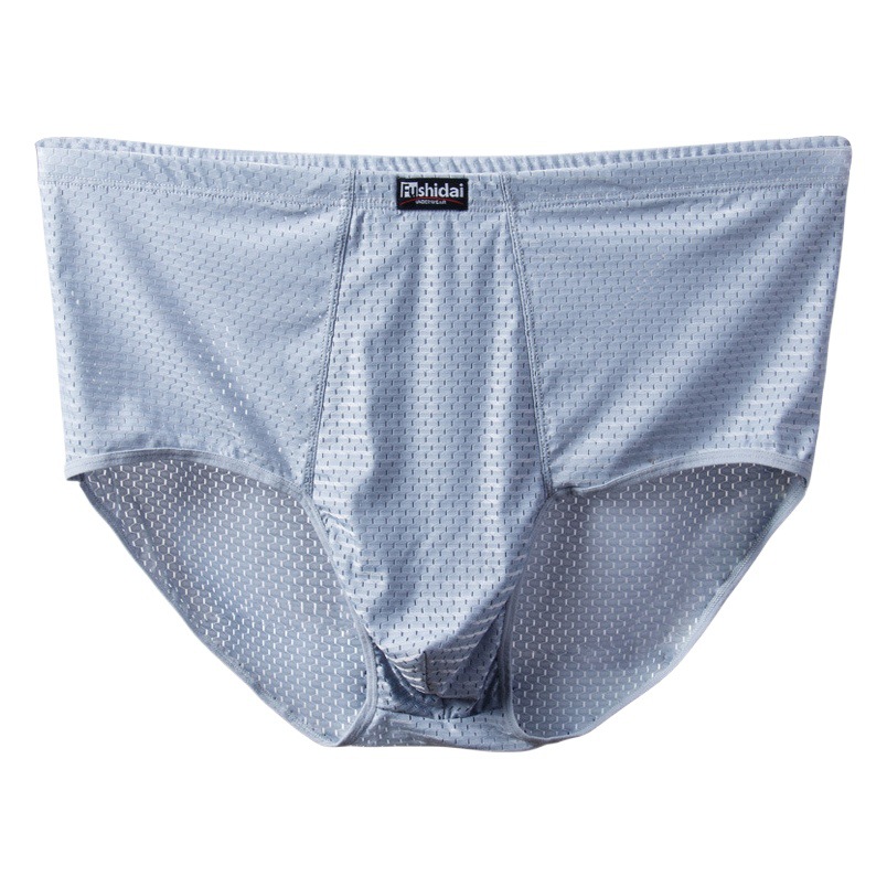 Ice silk men's briefs men's mesh plus size fat fat man summer breathable ice cool fat big number wholesale