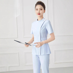 某鸟厂家批发高端医美业牙科口腔护士服套装美容院体检工作服