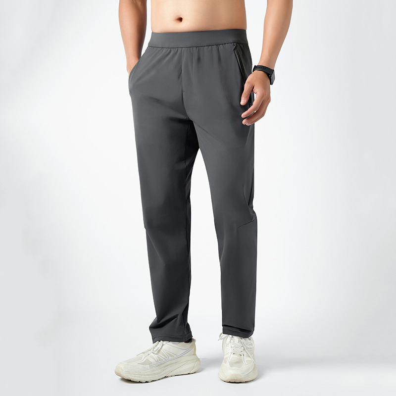 Summer Ice Silk Casual Pants Men's Long Pants Thin Ice Silk Quick-Dry Men's Sports Pants Summer Ice Silk Casual Pants Men's Long Pants Thin Ice Silk Quick-Dry Men's Sports Pants