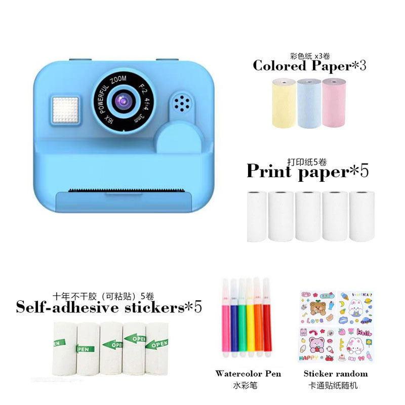 Children's Polonoid camera can take pictures can be printed students digital baby toys boys and girls birthday gifts