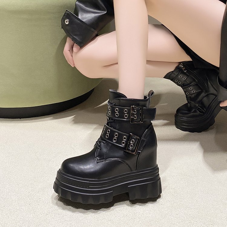 2024 herbst Neue Heißer Verkauf Dicken Boden Hang Ferse Gürtel Schnalle Vielseitig Temperament Komfortable Seite Zipper Mode_voghion.com