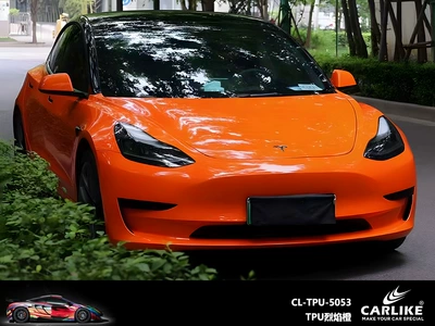 repairable car clothing super bright, Automotive Film - 152-15m-tpu-flame-orange