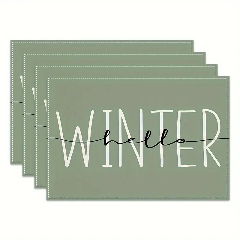 Transfronterizos lino almohadilla de mesa Aliexpress TEMU Amazon almohadilla de mesa cuadrada búfalo rojo almohadilla de Navidad Día de la Independencia