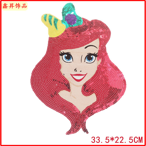 Cross-border beauty sequin embroidery accessories clothing accessories coat cloth stickers can be ironed backpack decorative patches direct supply from the manufacturer
