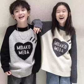 韩国童装儿童毛衣宝宝秋冬季新款线衣男女童中大童洋气打底针织衫