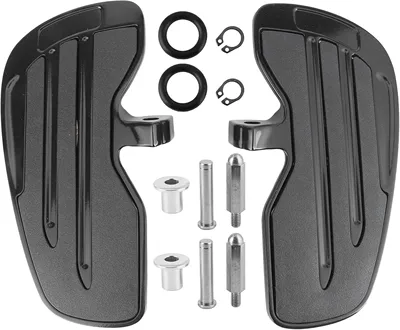 Suitable for Indian Scout Light Cavalry Bobber Modified Front and Rear Pedals Driver's Front Pedal Assembly (Motorcycle pedals) - black-indian-scout-front-pedal