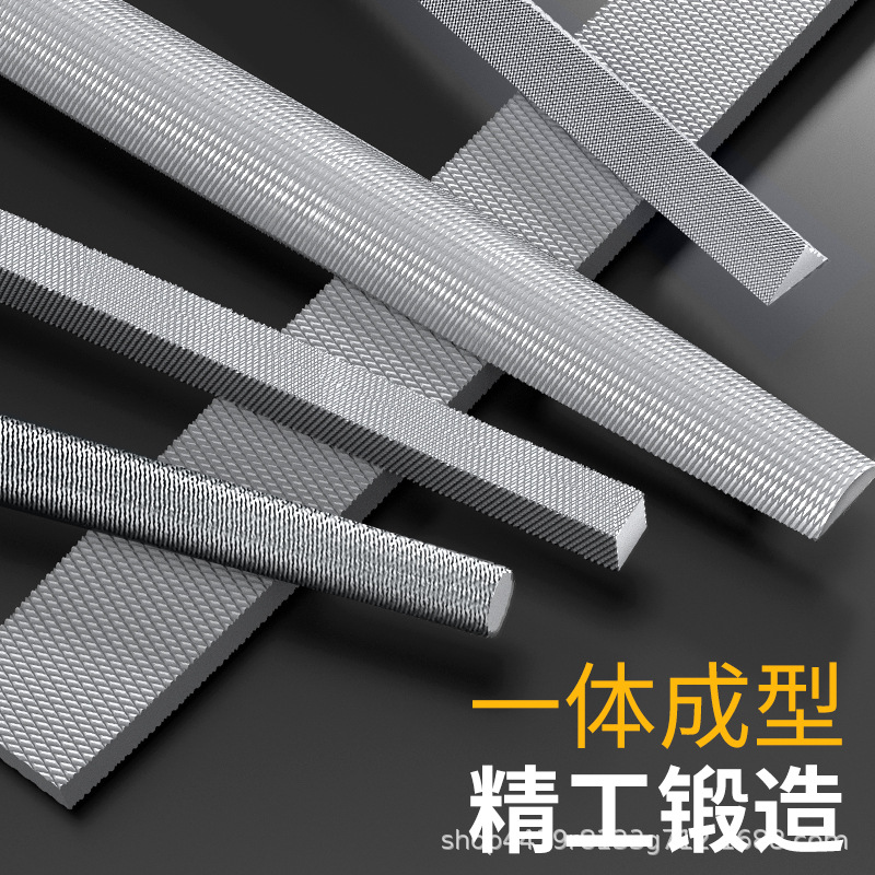 Various styles of high carbon steel files flat triangular semi-circle square files woodworking grinding files set tools wholesale