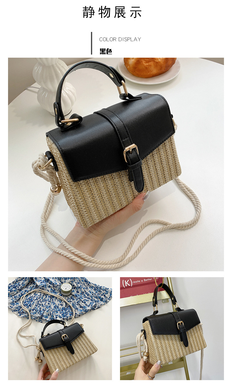 Korean Mini Casual Contrast Color Messenger Box Handbag Wholesale Nihaojewelry display picture 71