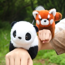 网红动物小熊猫狐狸啪啪圈手环水豚拍拍手圈女生装饰毛绒玩具