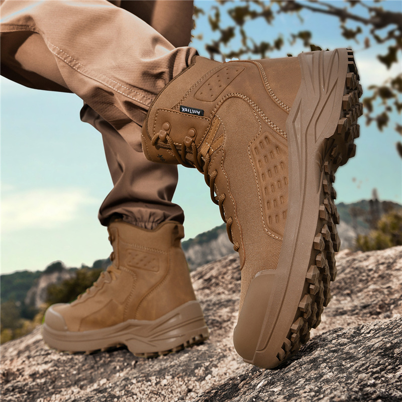 Nuevo otoño y invierno transfronterizos hombres y mujeres calentadores impermeables de montaña viajes al aire libre botas de senderismo ligeras zapatos de montaña antideslizantes