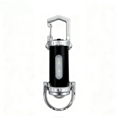 UV fənərlər Flashlight, Multifunctional, Small, Strong - extended-black-keychain-light