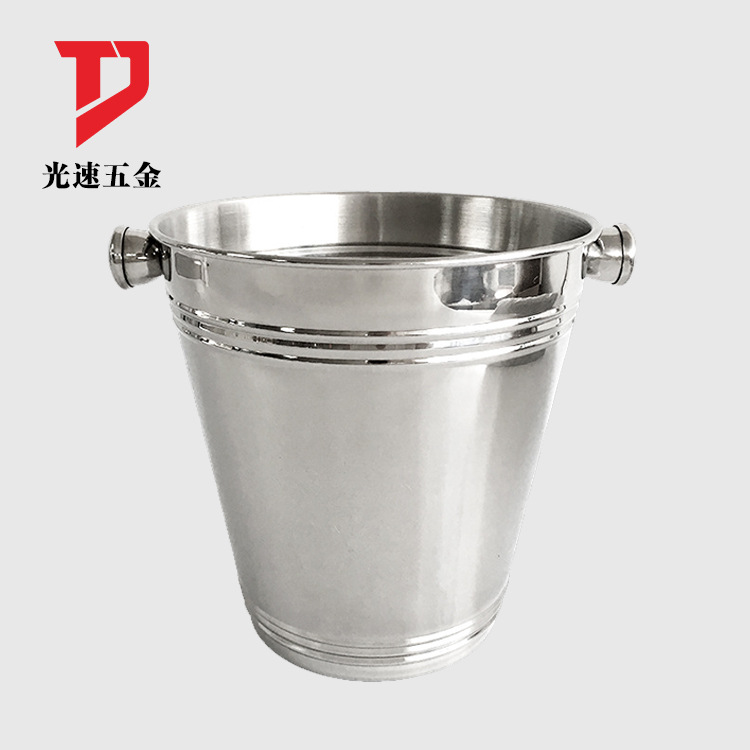 Suministro directo de fábrica 3L Champagne cubo de hielo vino tinto cerveza cubo de hielo bar suministros Cubo de hielo cabeza de tigre de acero inoxidable