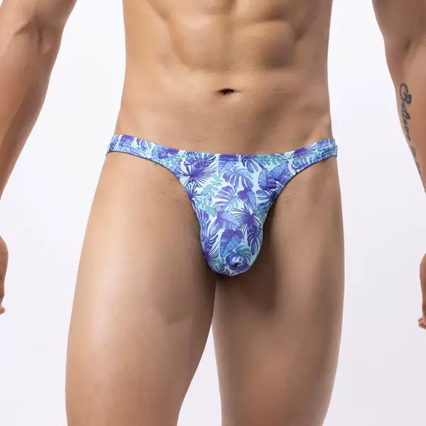 Men's sexy sexy underwear Europe and the United States foreign trade T-shaped 12 multi-color printing