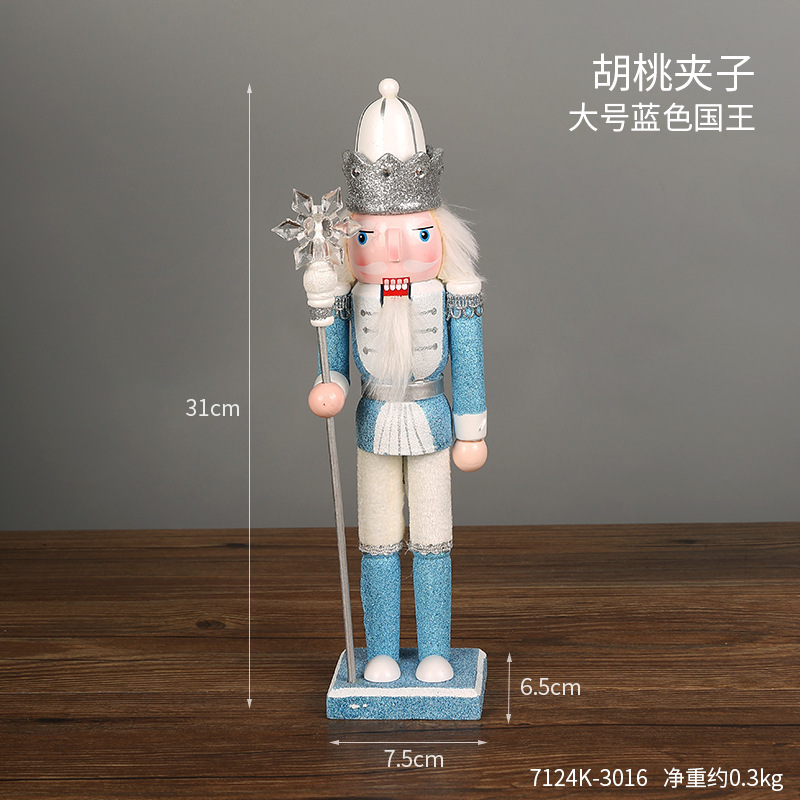 7124K-3016 Nutcracker Large Blue King