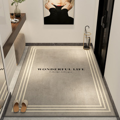 Nordic simple home entrance crystal velvet floor mats can be cut and stain-resistant, water-absorbent and non-slip entrance floor mats