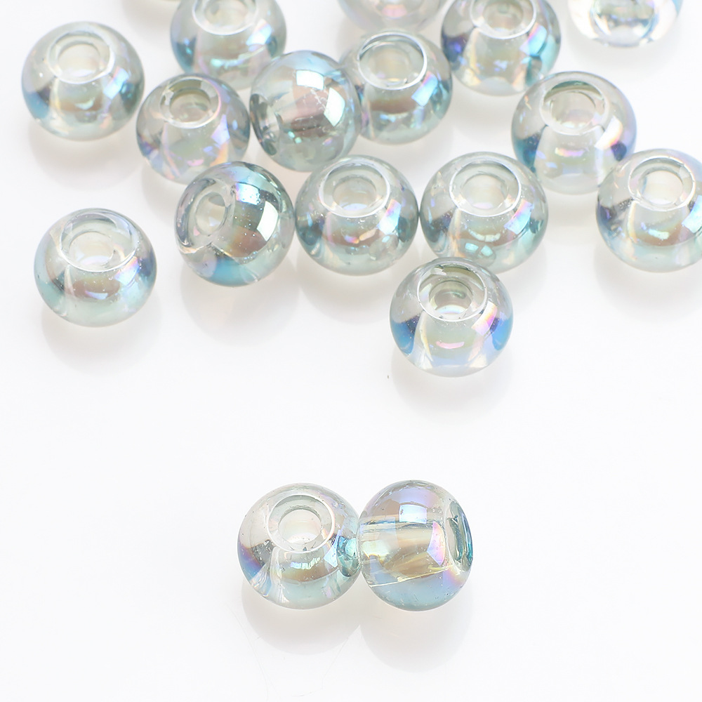 50 PCS/Package 8 * 10mm Hole 3~3.9mm Glass Round Beads display picture 11