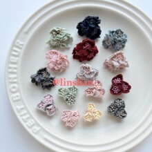 韩版3cm手工花鞋花胸花服饰头饰发饰配件diy布艺花朵