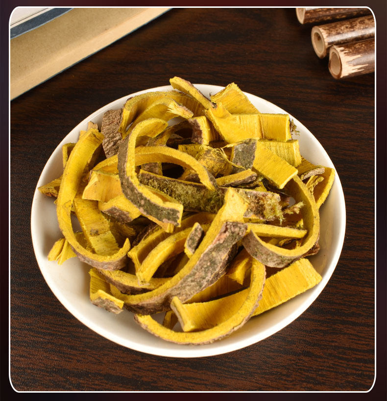 Huang Bai Phellodendron Bark 500g Dried Chinese Herb Huang Bai Pi for Decoction and Herbal Tea in use