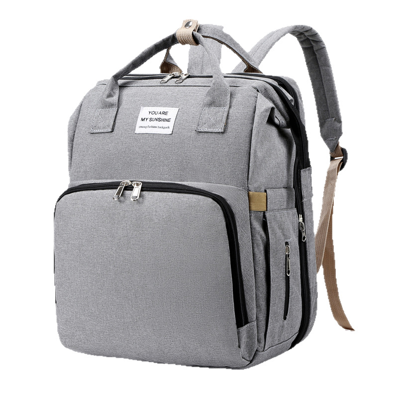Nuevo tipo transfronterizo plegable para dormir bolsas multifuncionales para madres y bebés bolsas para madres biberones mochila pañales mochilas