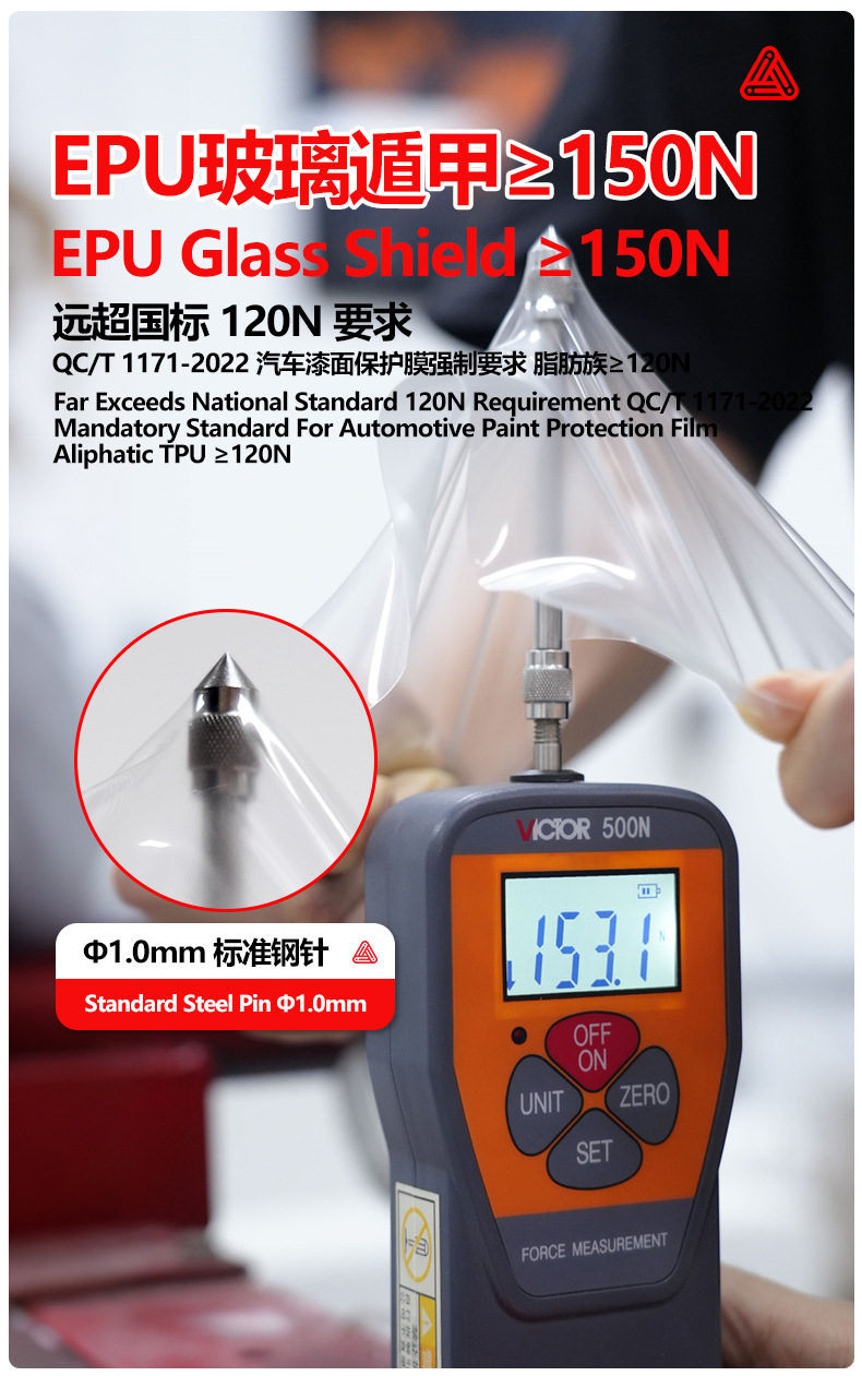 EPU car glass shield, photochromic, light-changing, blackening, hydrophobic, front windshield, explosion-proof protective film, high-definition car window shield