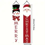 アマゾンのクリスマスの赤と白、老人の雪だるまは共に暖かい対聯を描いてこの室内外に適用します。|undefined