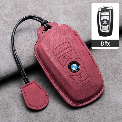 buckle blade 320 new x1x3x4x5 | Car key bag - bmw-d-type-hollow-volcanic-red-leather-rope