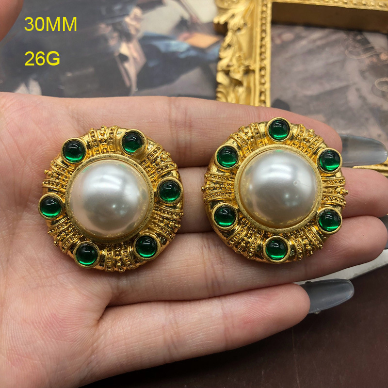 Plating, Inlay Design Basic, Retro, Classic Style Style Wholesale Jewelry Basic Retro Classic Style Geometric Alloy Artificial Pearls Agate Plating Inlay Earrings Necklace