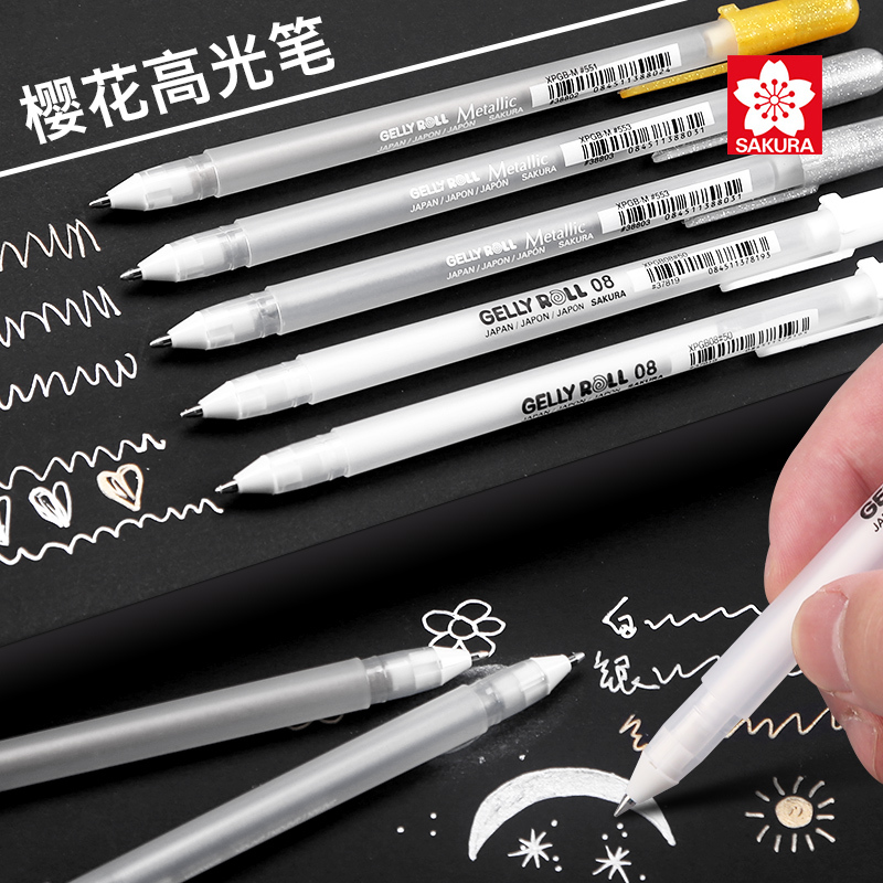 Cherry Blossom Highlight Painting Brush l Special High Glow Pen for Fine Arts Cherry Blossom Highlight Painting Brush l Special High Glow Pen for Fine Arts