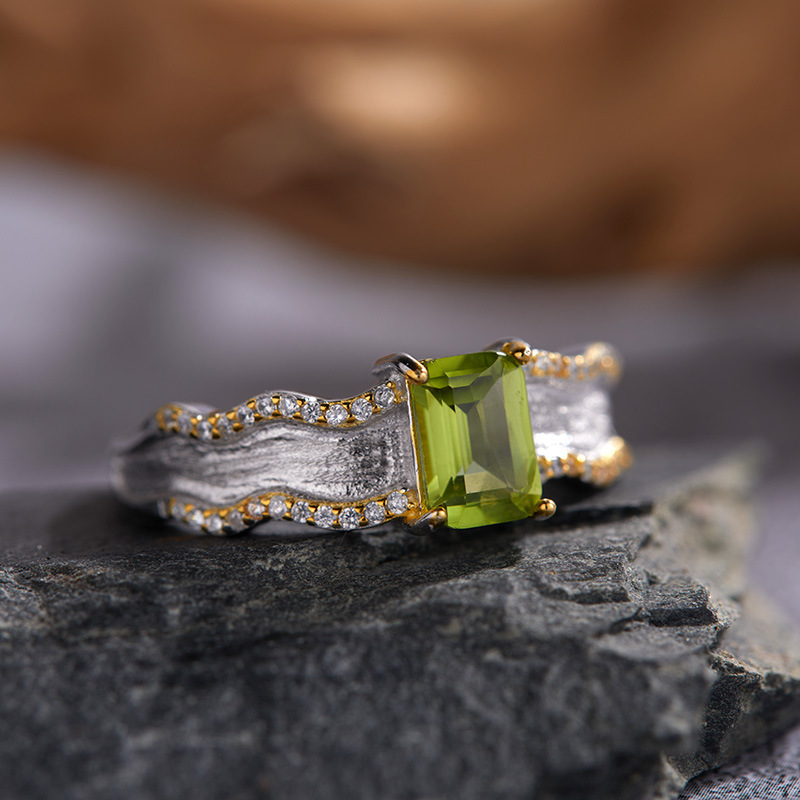 6g Weight Crystal Inlay Material Open Rings Classification Adjustable Ring Size 1 Piece Quantity Holiday, Daily Occasion 925 Sterling Silver Material Geometric Pattern Women's Gender Inlay Design Casual, Simple Style Style 925 Sterling Silver Crystal Geometric Open Rings 10