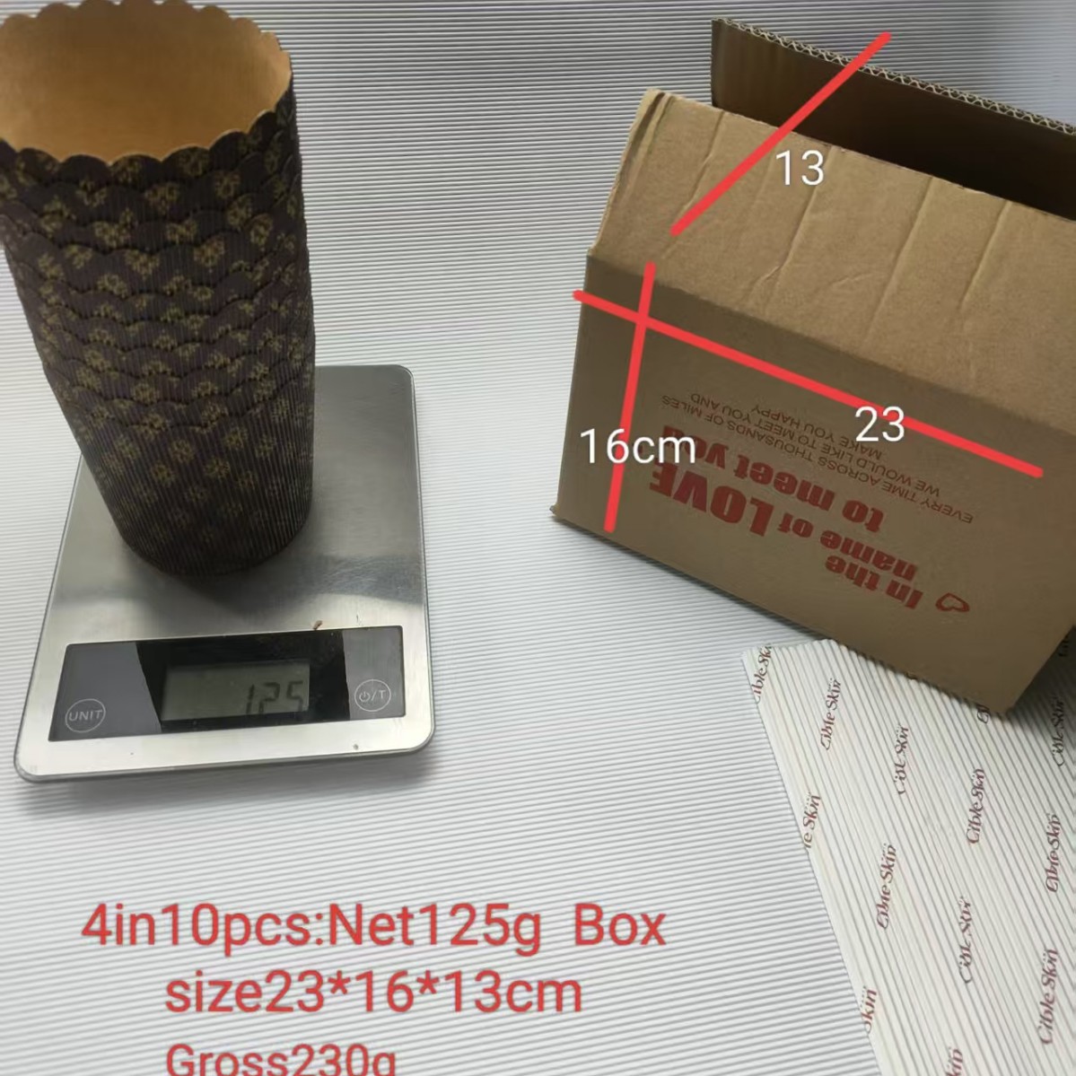 Panettone papel de Navidad Panettone molde de papel pan