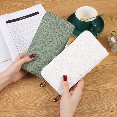 【Activity Promotion】Trendy Pressed Flower Single Strap Ladies Wallet Handbag Zipper Multi-Card Slot Women's Bag