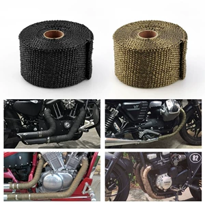 Car modification black exhaust pipe heat insulation motorcycle 5 meters heat insulation tropical sound insulation cotton fire muffler heat insulation banana cloth