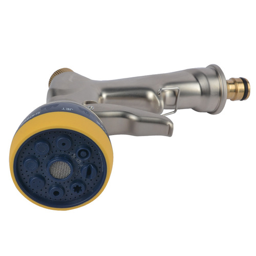 Multi-purpose household car wash garden watering nozzle pure copper high pressure water gun 8 functions metal car wash water gun